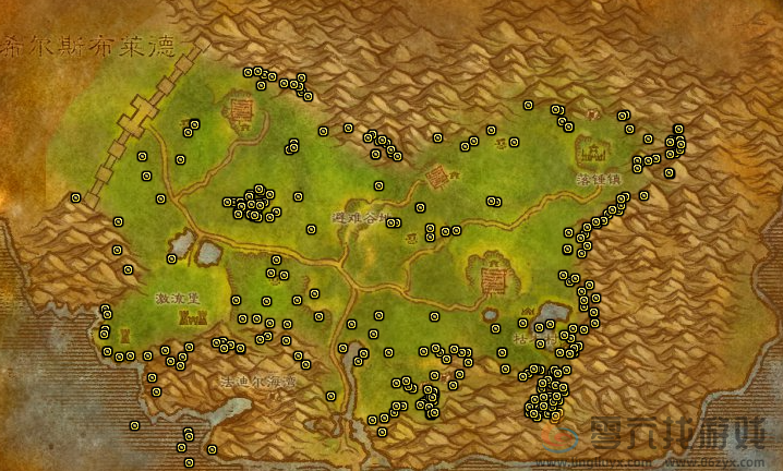 魔兽世界阿拉希高地矿点分布图(图7)