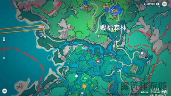 原神赐福森林欢声飞羽全位置攻略(图15) 原神赐福森林欢声飞羽全位置攻略(图15)