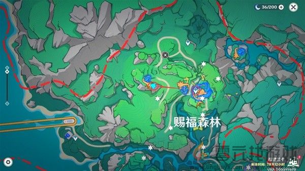 原神赐福森林欢声飞羽全位置攻略(图29) 原神赐福森林欢声飞羽全位置攻略(图29)